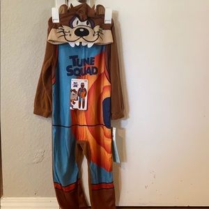 Tune squad space jam zip up pajama